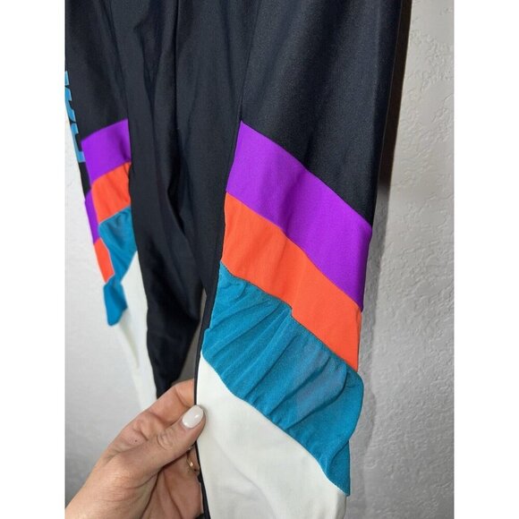 Vtg 80/90’s REEBOK SPORT Pants Size M Nylon Spandex Leggings USA Made T - Picture 3 of 7